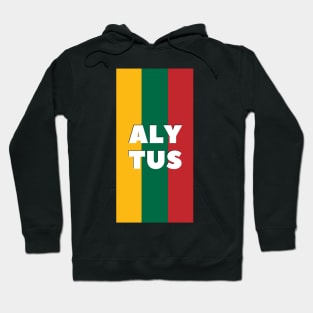 Alytus City in Lithuanian Flag Vertical Hoodie